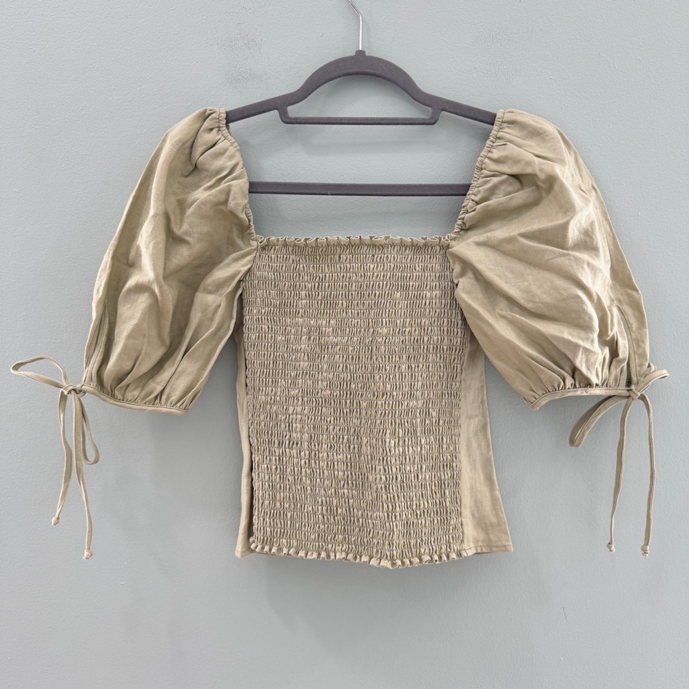 Reformation Maryland Linen Top NWT - Picture 5 of 12